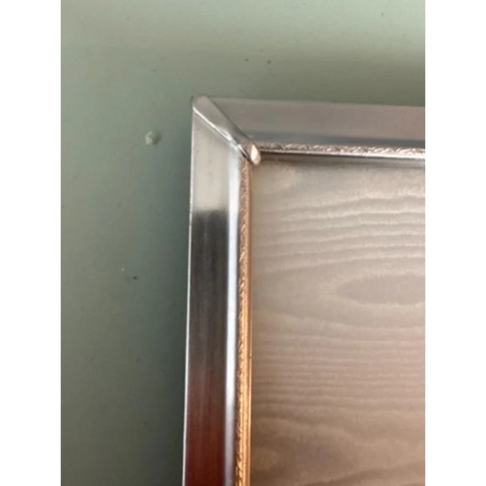 Vintage Metal  Photo Frame with Three Women Portrait Table‎ Top Free Standing